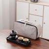 Black Pottery Travel Kung Fu Tea Set Portable Household Outdoor Ceramic Tea Pot Drinking Tea Cup Dry Brewing Plate Small Set