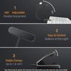 1 Pcs USB Rechargeable Book Light 3 Color Adjustable LED Reading Lamp with Clamp Eye-Care Night Light for Bed, Study Desk