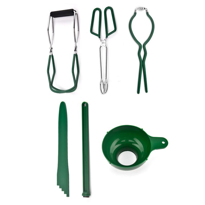 Set di Pinze da Cucina Antiscivolo e Isolanti Termici e Sollevatori per Pentole da 7 Pezzi per una Sicura Preparazione della Marmellata