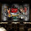 European Retro Mural Nostalgia Hip Hop Rock Music Wallpaper Bar Ktv Background Decor Wallpaper For Wall 3d Fresco