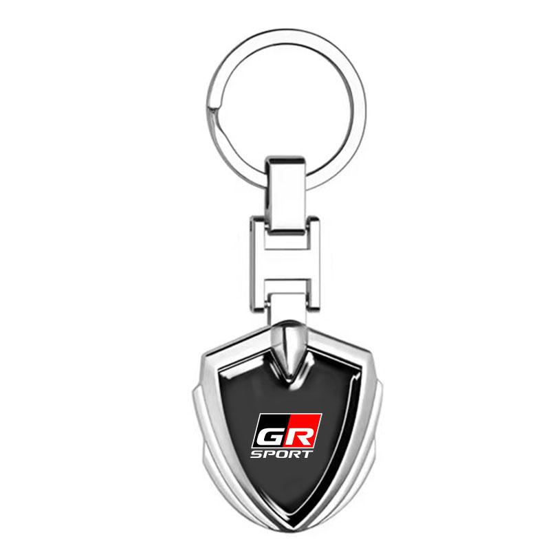 

3D Металлический Брелок для Ключей в Стиле Автомобиля, Брелок для Ключей, Подвеска для Ключей для TRD Toyota GR Corolla Yaris Aygo GT86 Prius RAV4 Camry Auris GR