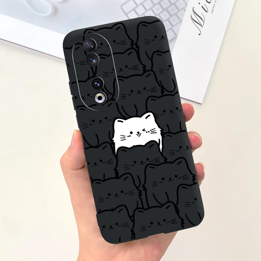 

For Honor 90 Pro 5G Case Cute Duck Cartoon Slim Capa Soft Matte Protective Cover For Honor 90 Bumper Honor90 90Pro REA-NX9 Funda Honor 90