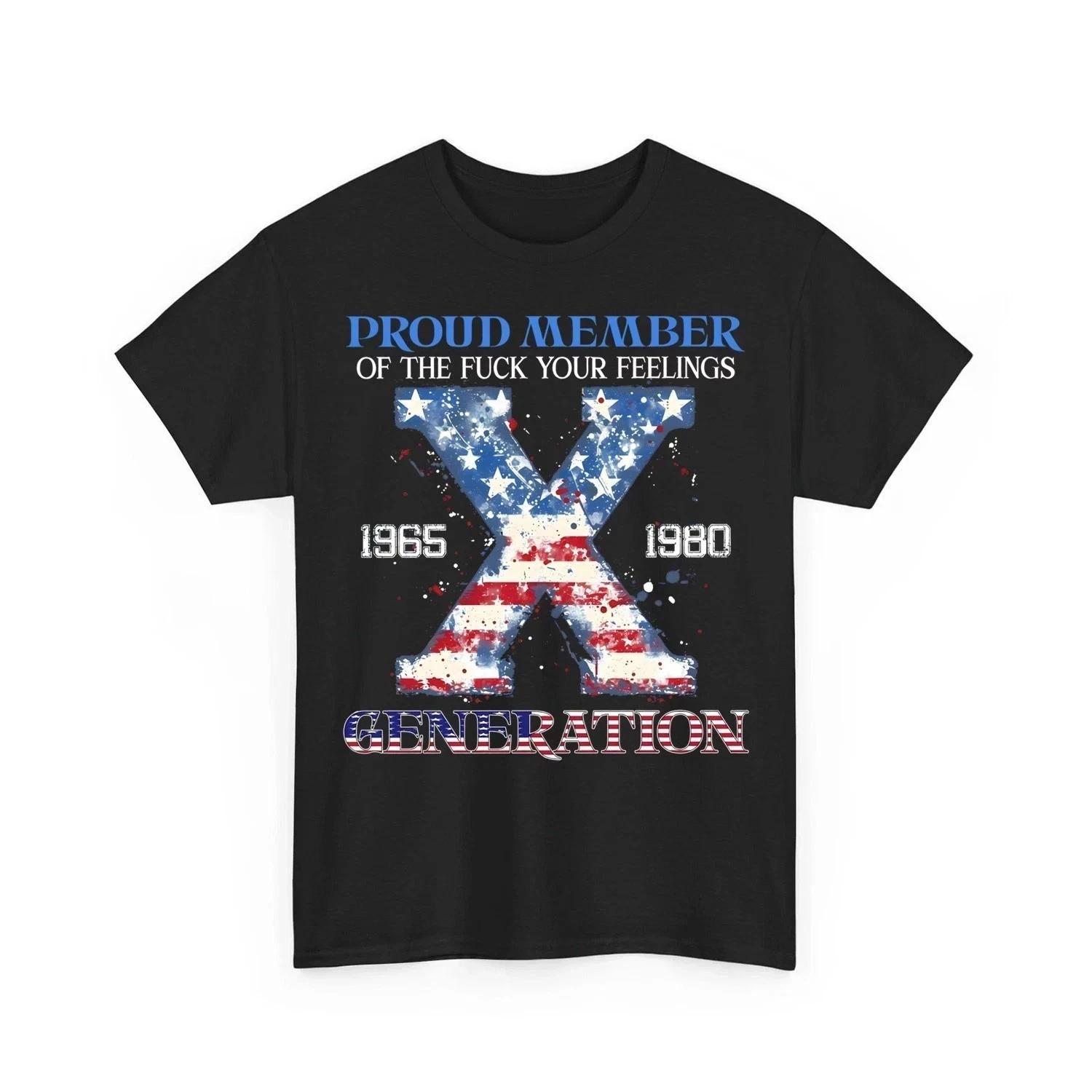

Funny Gen X Patriotic USA Shirt 4th of July Independence Day Unisex Tee M