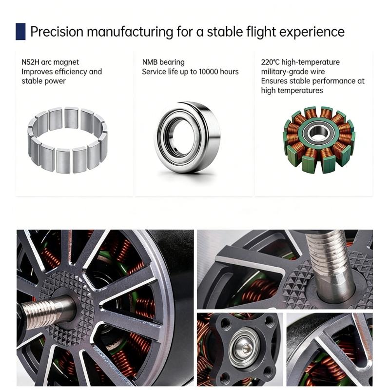 High Performances 4214 Brushless Motor Drones Motor Kit With Metal Construction For FPV Racing And Aerial Photography
