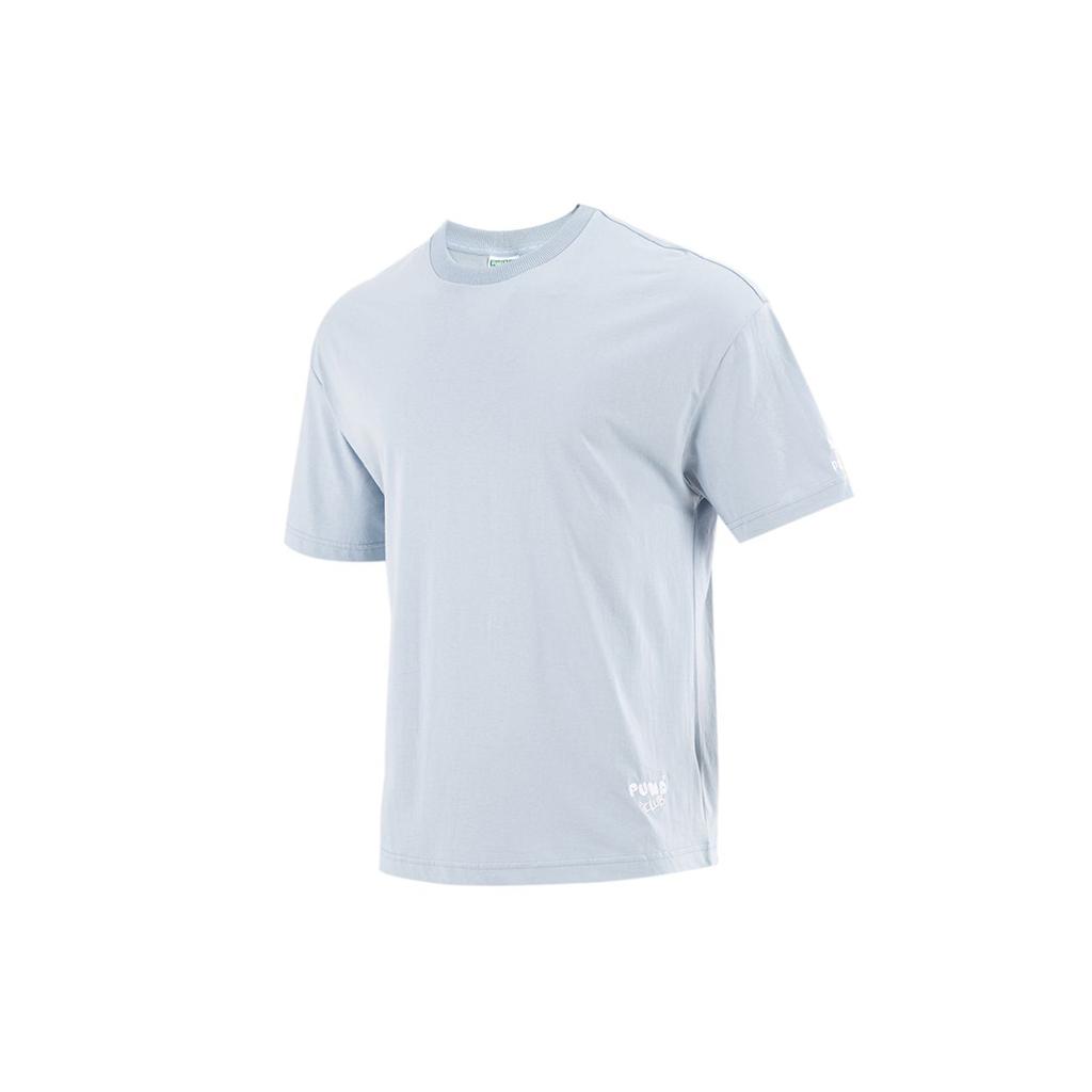 Puma American Retro Fun Print Sports Crew Neck Short Sleeve T-Shirt Men Tops Light-Blue 533104-61
