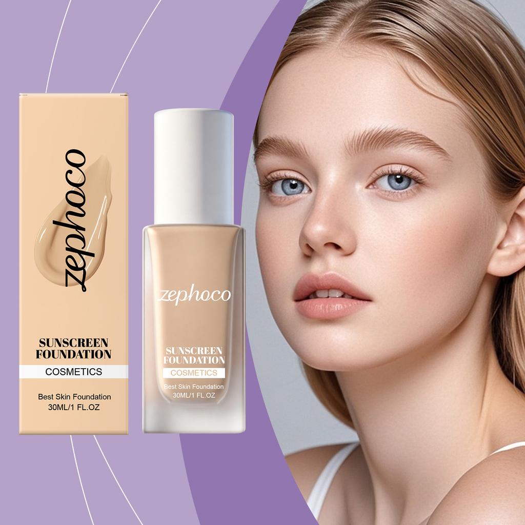 Hydrating Primer Foundation Naturally Even Skin Tone, Moisturizing, Gentle, Delicate, Clear and Flawless Foundation Liquid