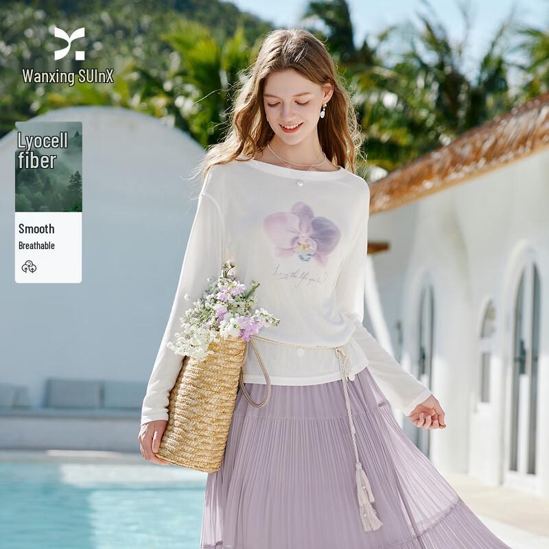 Women s Floral Print Long Sleeve Blouse M