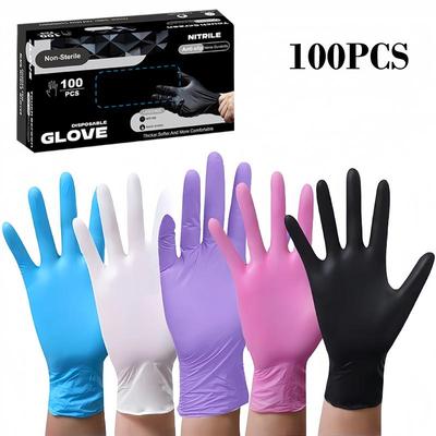 Black Disposable Nitrile Gloves - English Composite by XiYin