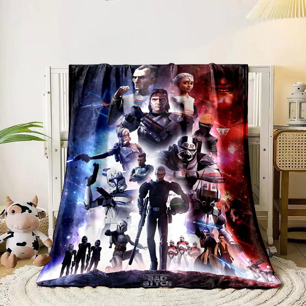 The picture shows armored characters, soldiers, and action in space scenes. for all seasons blanket lunch break throw gift 80cm x 120cm