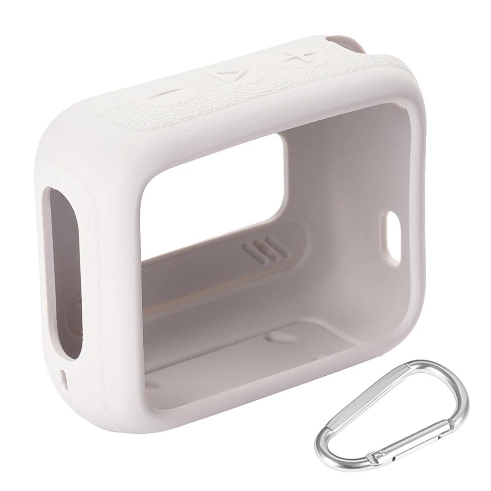 Shockproof Silicone Case for JBL GO 4 Portable Bluetooth Speaker with Carabiner for Travel and Protection