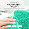 New Non-Slip Massage Bath Pad Silicone Suction Cup Foot Cleaning Pad Easy Clean Shower Scrubber Mat Bathroom Use