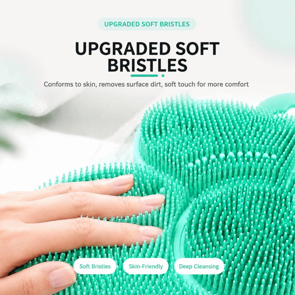 New Non-Slip Massage Bath Pad Silicone Suction Cup Foot Cleaning Pad Easy Clean Shower Scrubber Mat Bathroom Use