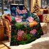 Custom Name Personalized Peppa Pig Print Blanket, Home Decor, Bedroom, Sofa, Camping, Couch, Gifts for Birthday Christmas