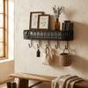 Quality Iron Metal Vintage Metal Wall Rack Key Clothes Storage  Practical Storage Organizer