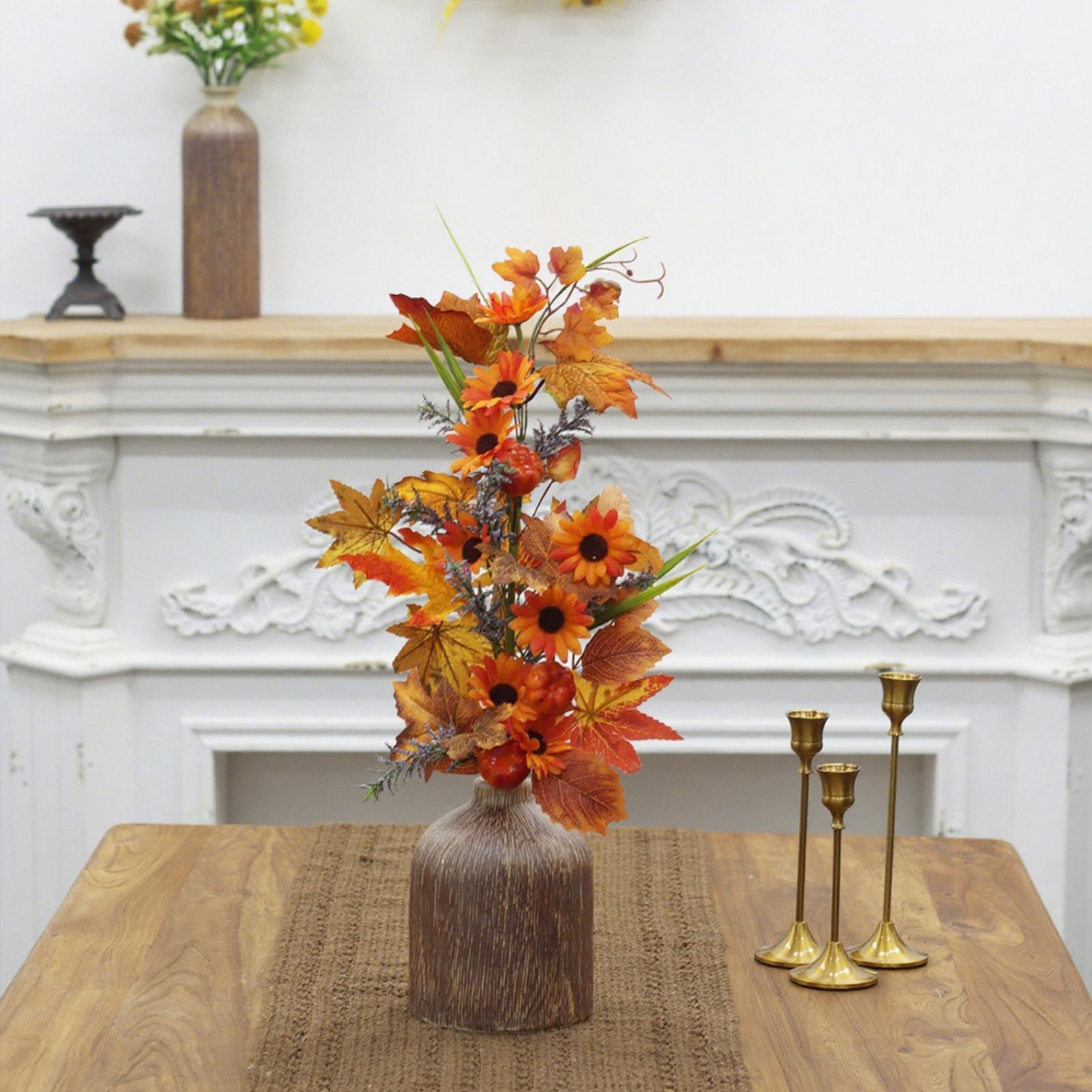 

Осенний Фестиваль Кленовых Листьев Имитация Декоративные Настольные и Столовые Украшения One Size