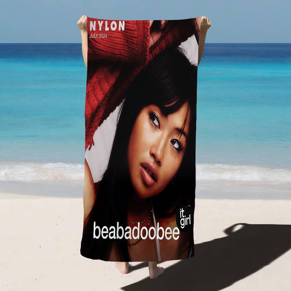 Singer B-Beabadoobees Mikrofiber Strandhåndklæde Absorberende Hurtigttørrende Blødt Yoga Svømning Resort Bjergbestigning Håndklæde