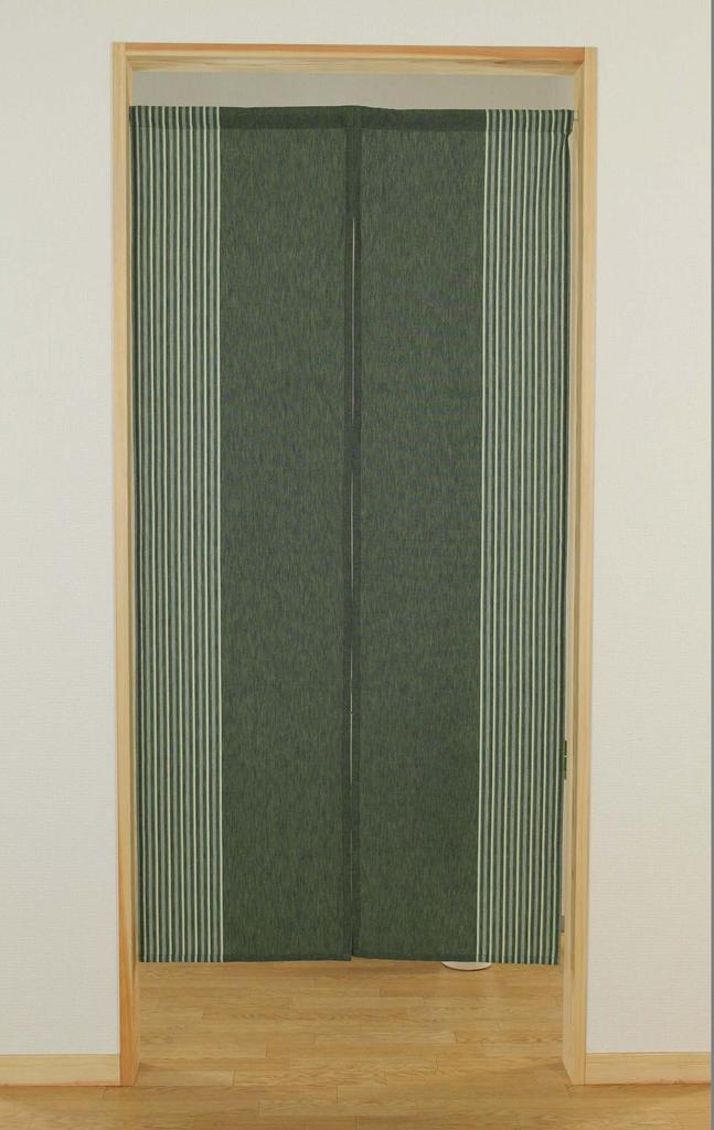 NARUMI Kk Noren Curtain, Raku, Matcha, Size: 85 X 170 Cm, 10-225
