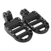 1 Pair of Front Foot Pegs Aluminum Anti Slip Motorcycle Front Footrest Pedal Set for Motorbike