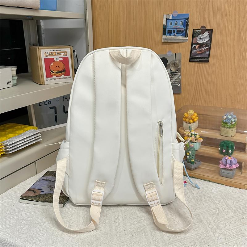 College Style Student Schoolbag Cartoon Embroidery Women's Lightweight Backpack