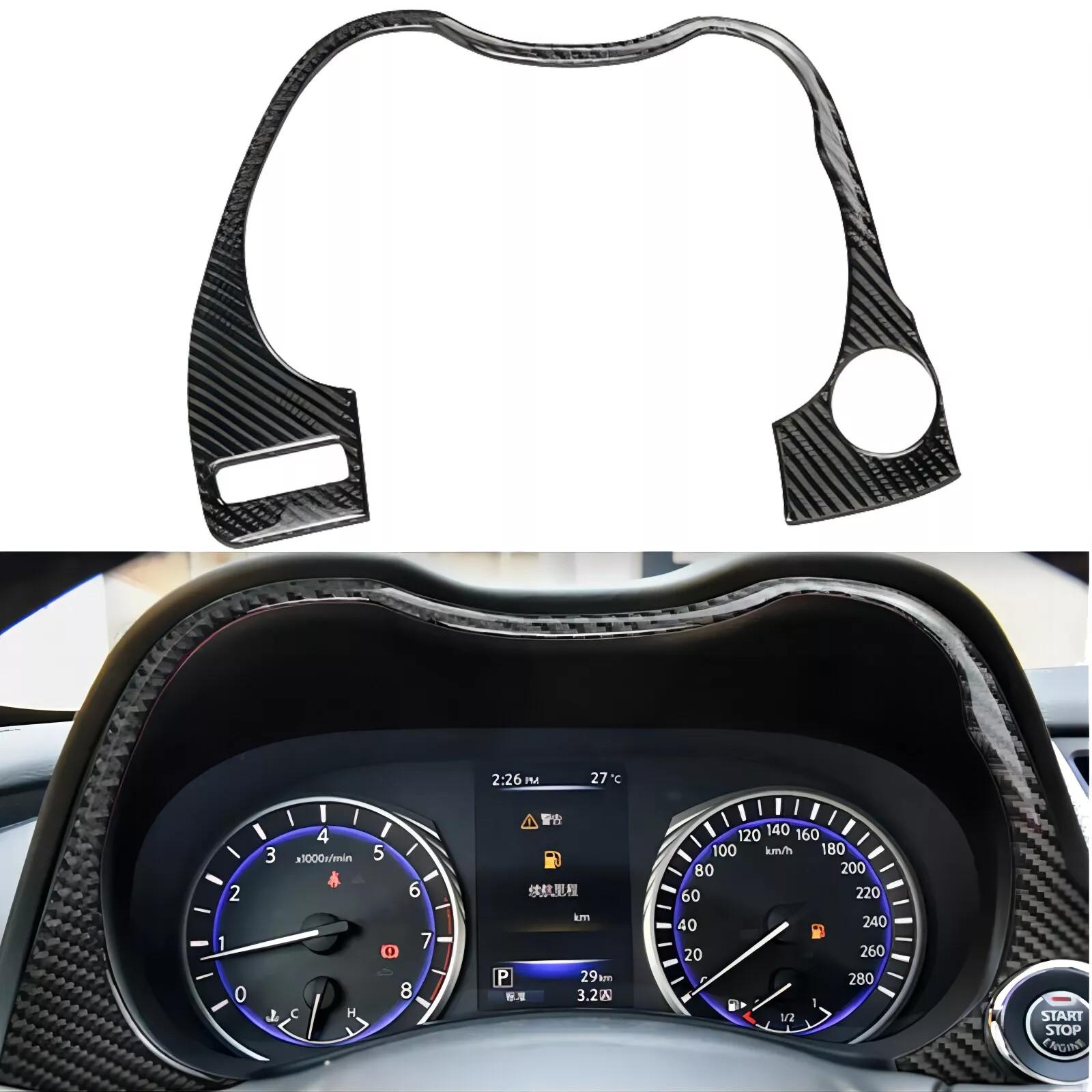 Carbon Fiber Car Interior Dashboard Frame Cover For 2014- Infiniti Q50 Q60