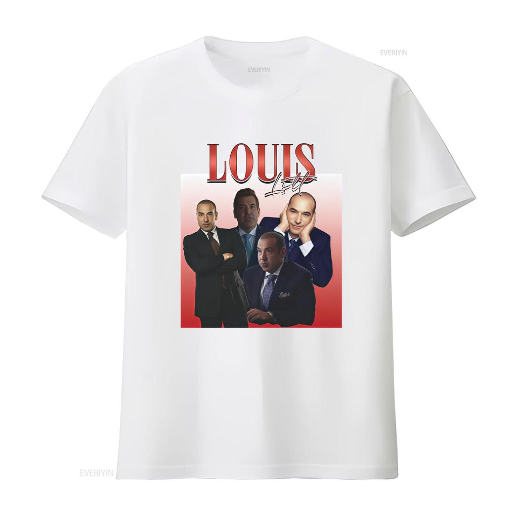 SUITS Louis Litt Homage T Shirt Stylish Design for Fans Vintage Washed Unisex Fashion Casual Streetwear Top For Everyday Wear