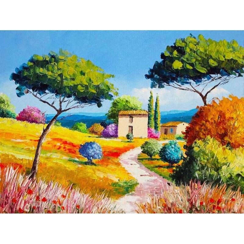 New 5D DIY Diamond Painting Sea View Town Diamond Embroidery Scenery Cross Stitch Full Round Drill Home Decor Manual Gift