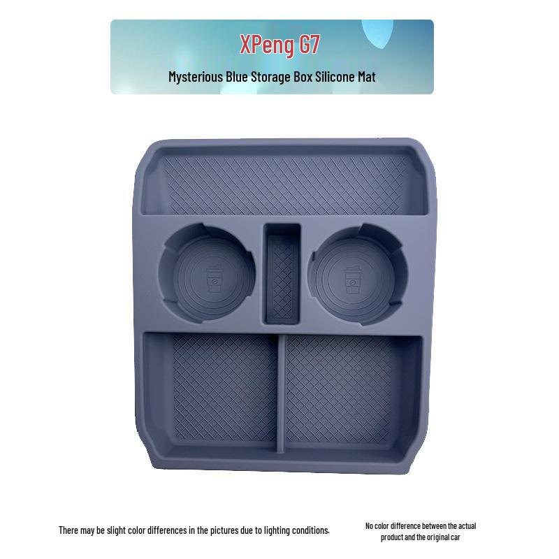 Xiaopeng G7 Rear Armrest Wireless Charging Cup Holder Silicone Pad Accessory
