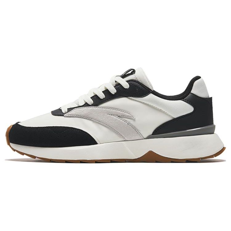 ANTA Retro Casual Shoes White Black Grey Gum Men 112338879-1 41