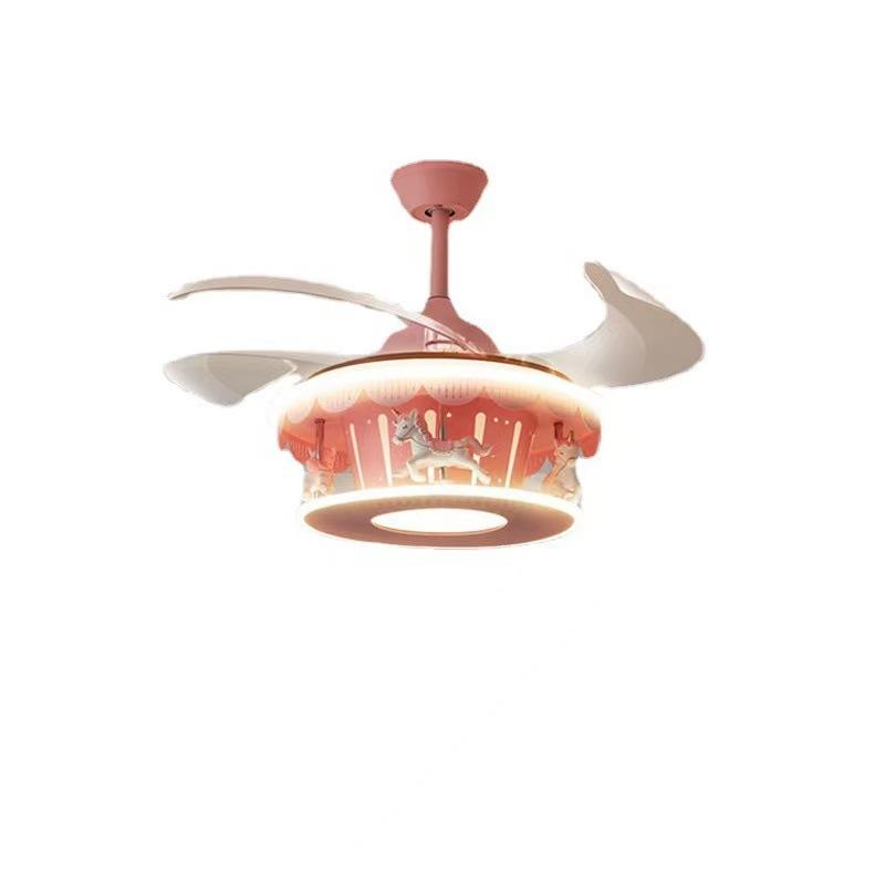 Children's Bedroom Lamp Girl's Creative Warm Pink Room Princess Room Lamp Cartoon Ceiling Lamp