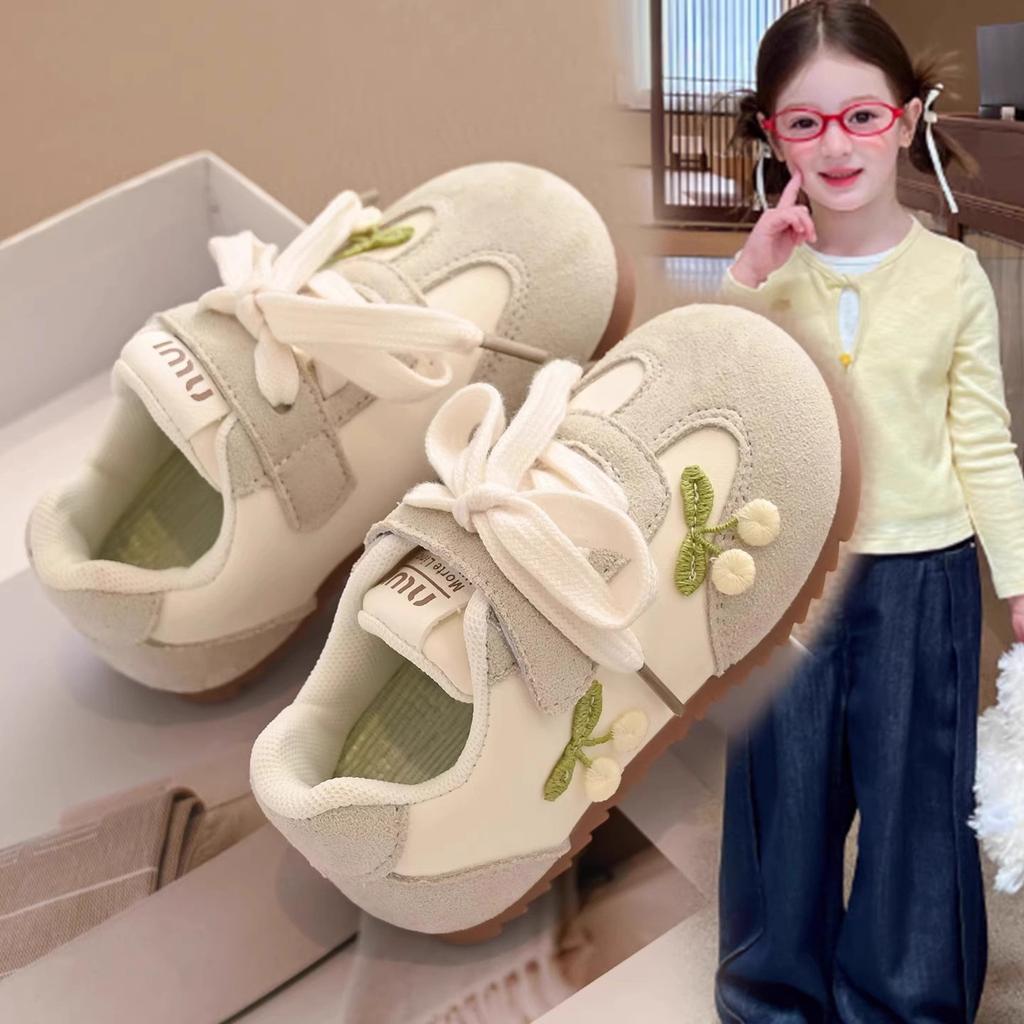 Girls' Sports Shoes Fashion Children's Moral Training Shoes 2025 New Spring and Autumn Soft-soled Baby Girls' Casual Shoes Children's Board Shoes