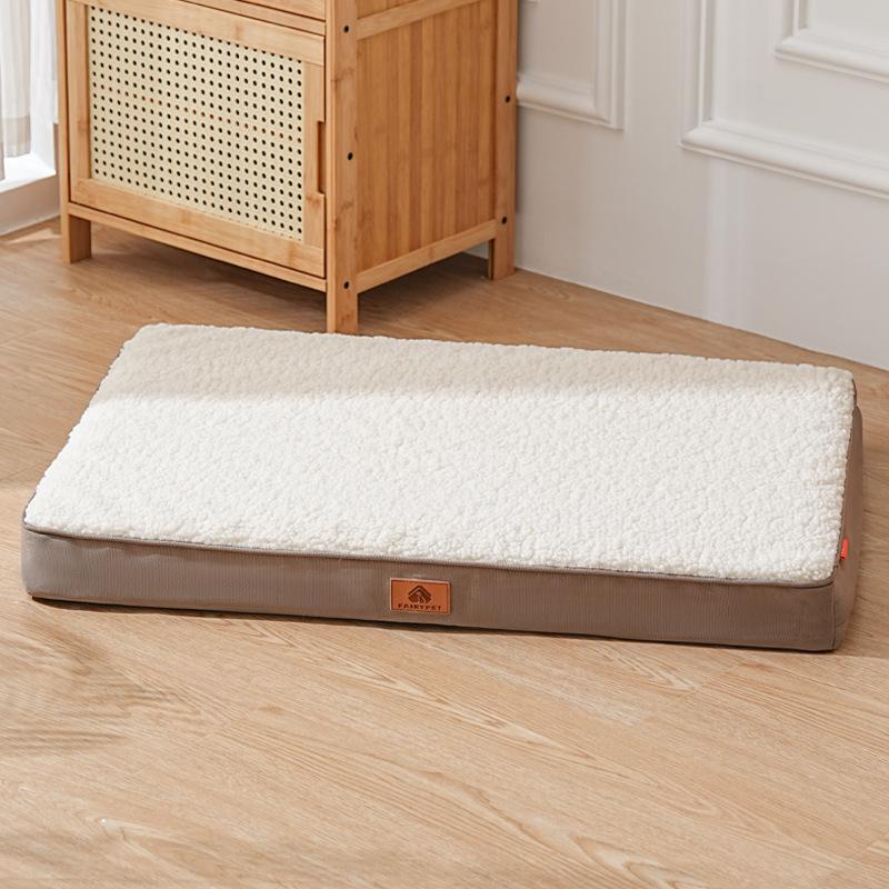 

Original Dog Pet Pad Detachable Washable Be Universal In All Seasons Moistureproof Dog Cushion High Elastic Sponge Pet Cushions S 51X38X7.5CN хаки