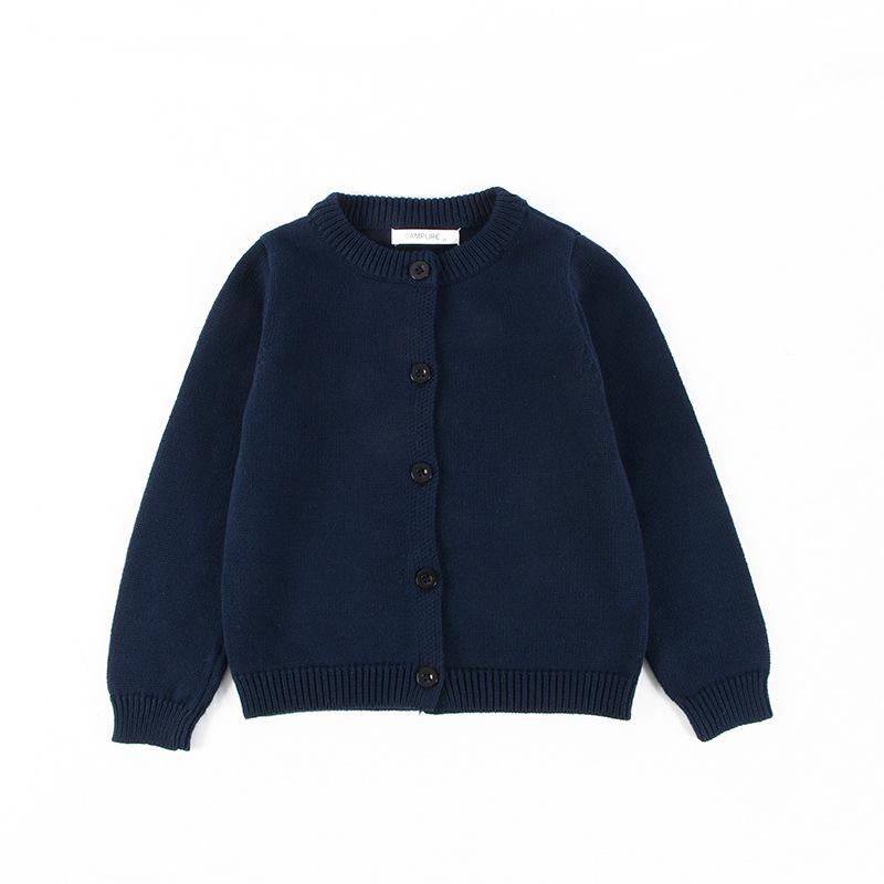 Sweater Cardigan Girls' Cotton Knit Jacket
