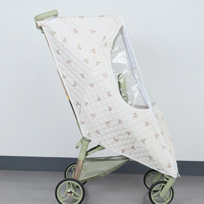 Individuelle Kinderwagen-Wetterhülle Atmungsaktives Design Einfache Anbringung Kinderwagen-Hülle Leicht zu tragen Kinderwagen Regenschutz