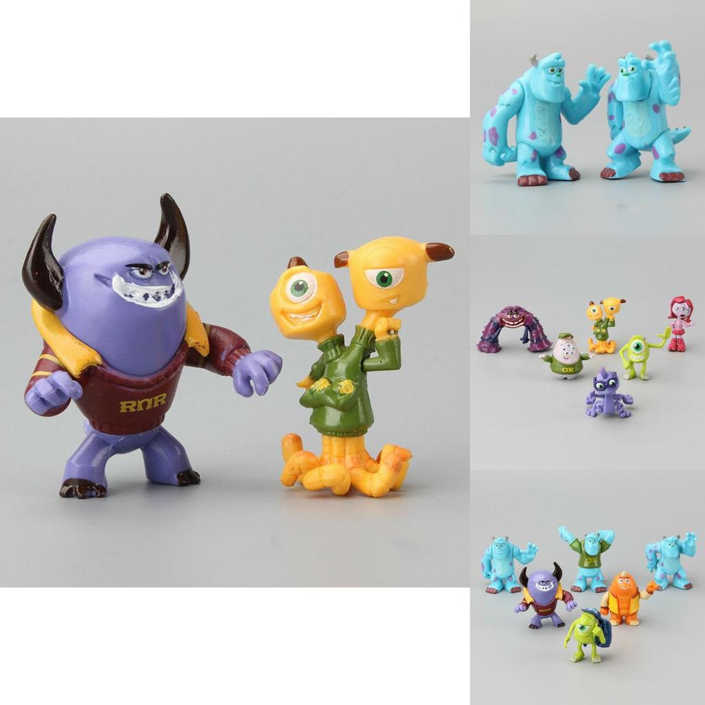 Engaging 12 Pcs Monsters University Sully Mike Anime Figurine Set For Tiny Hands And Imagination