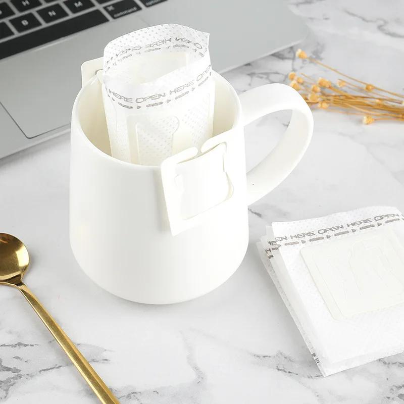 50pcs Coffee Filter Paper Bags Disposable Drip Coffee Bag Portafilter Hanging Ear Espresso Coffee Accessories Tea Tool