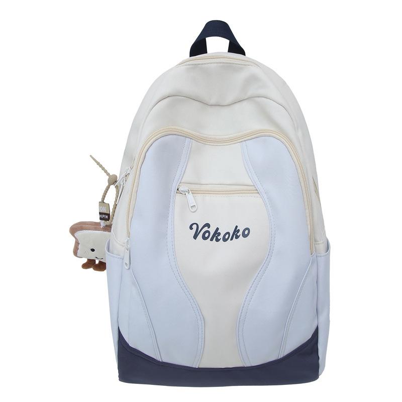 Dopamine student schoolbag high school simple ins high value backpack large capacity bag travel light backpack women