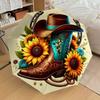1 Stück Cowboy-Stiefel-Regenschirm - 8 Rippen verstärkt, tragbar, faltbar, Reise, geeignet für alle Jahreszeiten, tägliche Nutzung im Freien, ist eine ideale Wahl -F404