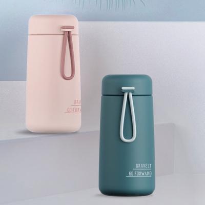 Mini Thermos Cup 280ml White Pocket Cup Stainless Steel Thermal Coffee Mug Vacuum Flask Insulated Hot Water Bottle Kids Gift