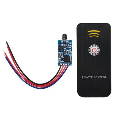 Infrared Remote Control Receiver Module 1-key Switch Transmitter Receiver with Learn NEC&Point-and-Click&Self-locking Function