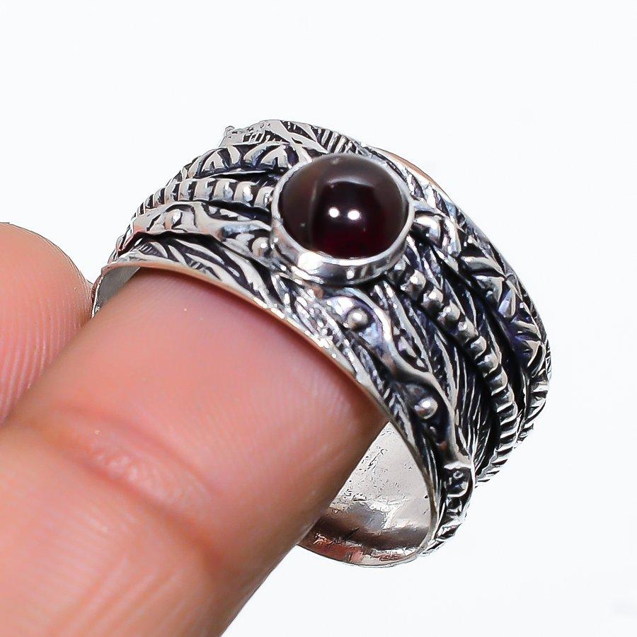 

Кольцо из стерлингового серебра 925 пробы с натуральным тигровым глазом ручной работы, размер 10 p8k12