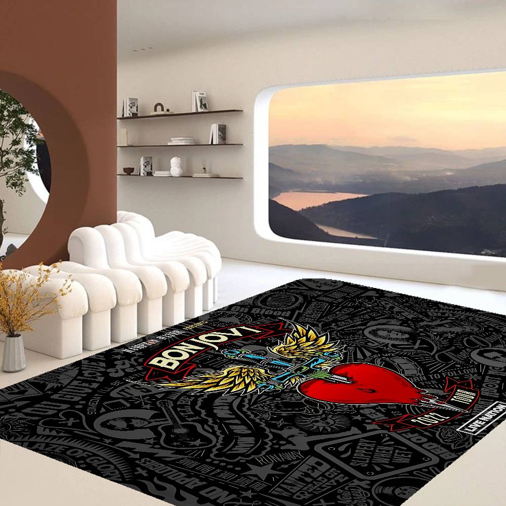 B-BonS J-Jovi Felpudo de Baño Habitación Infantil Decoración de Dormitorio Balcón Felpudo Antideslizante Sala de Estar Alfombra de Bienvenida
