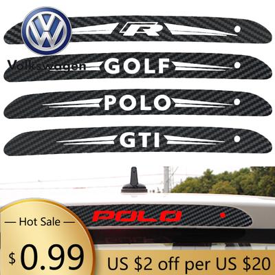 2026 Neu Für VOLKSWAGEN VW Kohlefaser Auto Hohe Bremslichter Lampe Aufkleber Für Volkswagen GTI R-Line Polo T5 Golf Passat Scirocc