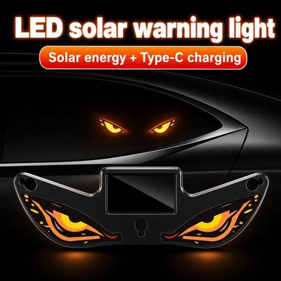 Vibration Lights On Car Warning Light Wireless Car Atmosphere Light New Solar LED Car Light