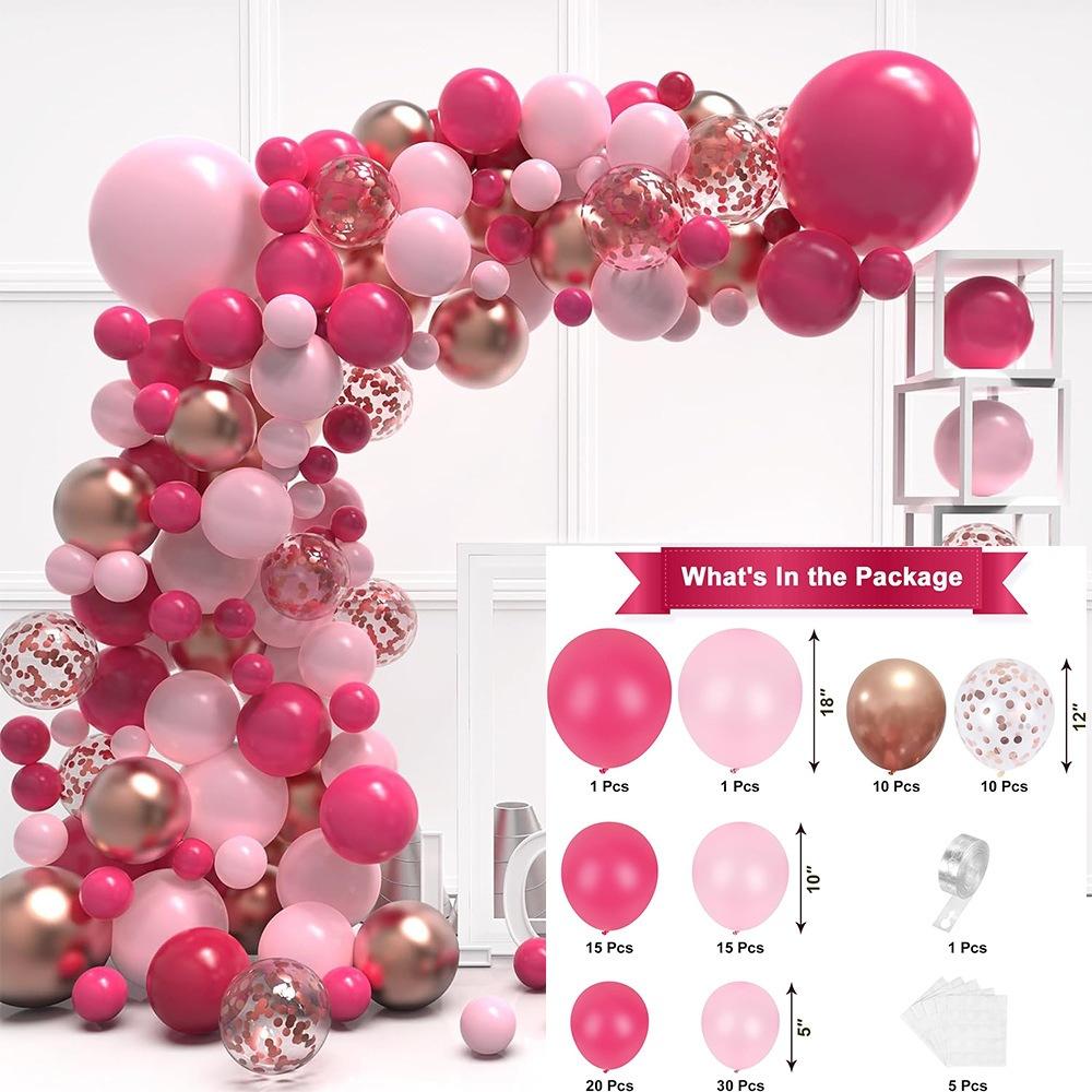 Forest Series Green Balloon Chain Set Children'S Birthday Theme Party Decoration Jungle Arrangement Balloon