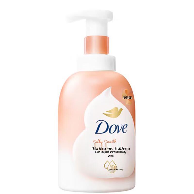 DOVE White Peach Foaming Bath Mousse & Shampoo Set