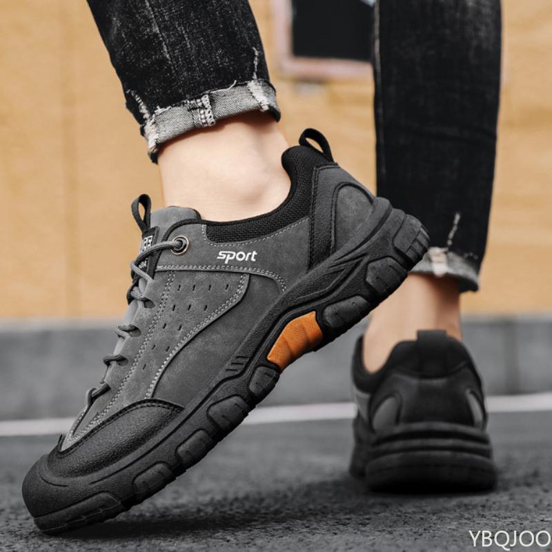 Fashion Leather Breathable Plus Size Men's Shoes New Anti Slip and Wear-resistant Sports Running Vulcanized Casual Single Shoes Sneakers