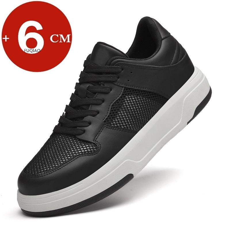 

New Man Summer Elevator Shoes Comfortable Breathable Chunky Sneakers for Men Height Increase Insole 6cm Casual Shoes Lift Sports 38