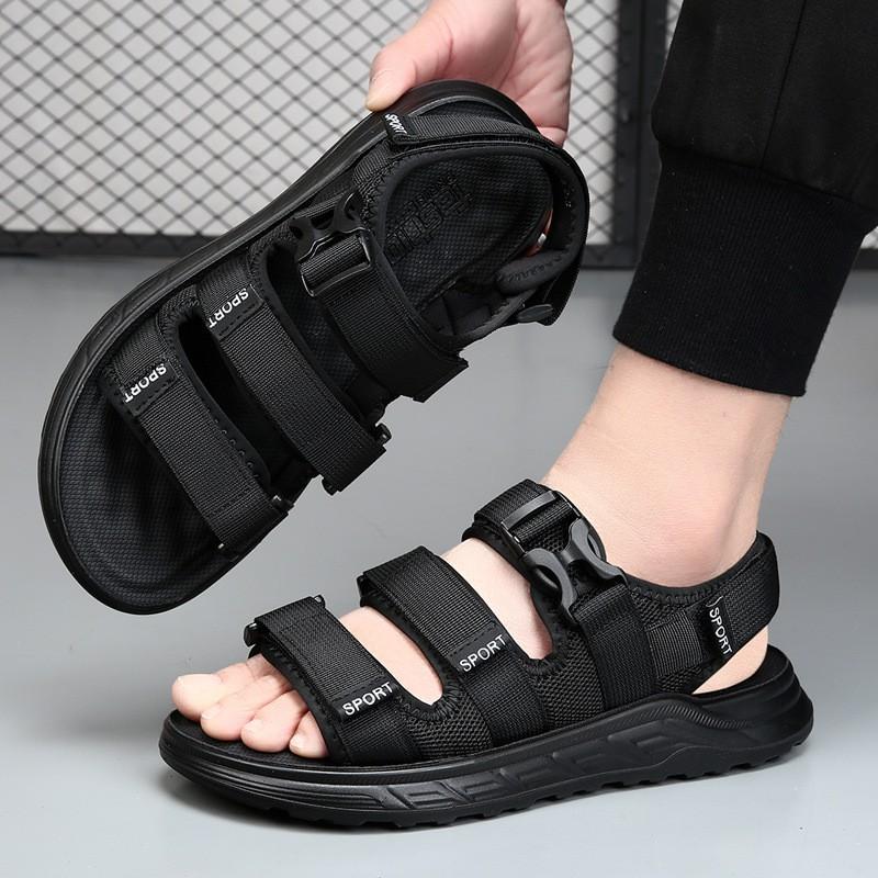 Mens Slip-On Sandals Outdoor Walking Beach Travel Lightweight Breathable TPR Sole Non-Slip Casual Footwear
