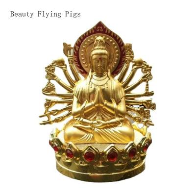 1 PIÈCE alliage de zinc monté sur voiture ornements mille mains Guanyin fournitures automobiles cadeaux décoratifs