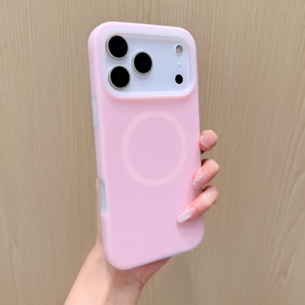 Frosted Jelly ForMagsafe Silicone Case ForiPhone 17 Air 16 15 14 13 12 11 Pro Max Fluorescent Color Magnetic Shockproof Cover
